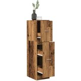 vidaXL Ormarić za lijekove boja starog drvo 30x41x118 cm drveni | shoptok.hr