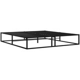 Maison Chic Posteljni okvir - Dvoposteljna postelja - Zakonska postelja črn kovinski 200x200 cm-J4972, (21769873) | Shoptok.si