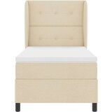 Box Spring Krevet s Madracem Krem 90x200 cm Tkanina | shoptok.hr