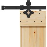 vidaXL Klizna vrata s priborom za montažu 80 x 210 cm masivna borovina | shoptok.hr