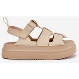 Boto Beige Platform Sandals Women Nitavelia | Shoptok.si