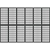  Sklopiva sobna pregrada 6 panela japanski stil 240x170 cm crna | shoptok.hr
