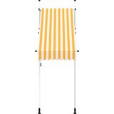 Tenda na ručno uvlačenje 100 cm narančasto-bijela prugasta | shoptok.hr