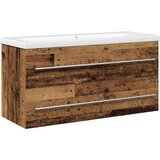  Kupaonski Lavabo - Umivaonik s ugrađenim umivaonikom od starog drva i obrađenog drva | shoptok.hr