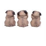 NEMESIS NOW THREE WISE PUGS 8.5CM KIPCI | Shoptok.si