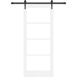 vidaXL drsna vrata s kompletom opreme 'ORKDAL'bela 83x202 cm | Shoptok.si
