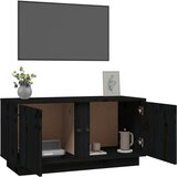 TV omarica črna 80x35x40,5 cm trdna borovina, (20730675) | Shoptok.si