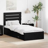  Krevetna konstrukcija Crni hrast 90 x 200 cm Konstruirano drvo | shoptok.hr