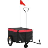  The Living Store Kolesarska prikolica črna in rdeča 45 kg železo - Kolesarska Prikolica, (21497467) | Shoptok.si