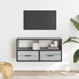 TV ormarić sivi Sonoma 80x31x39,5 cm Konstruirano drvo i metal | shoptok.hr