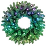 TWINKLY GD20P4425P00 - prigušiva LED RGB božićni venac, 50 LED, prečnik 60 cm, Wi-Fi | Eponuda.com