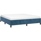  posteljni okvir temno moder 160x200 cm žamet, (20794976) | Shoptok.si