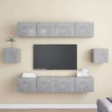  6-dijelni set TV ormarića siva boja betona od iverice | shoptok.hr