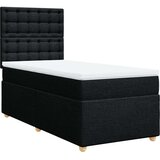 vidaXL Box spring krevet s madracem crni 90x190 cm od tkanine | shoptok.hr