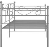  Okvir za krevet na razvlačenje sivi metalni 90 x 200 cm | shoptok.hr