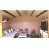 Male kuće Drvena vrtna kuća AINO 400 × 400 cm sa šindrom | shoptok.hr