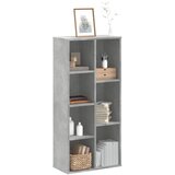  Regal za knjige siva boja betona 50x25x105 cm konstruirano drvo | Eponuda.com