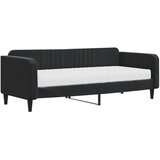  Dnevni krevet s madracem crni 90 x 200 cm baršunasti | shoptok.hr