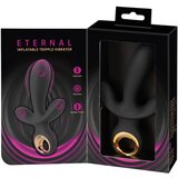 Eternal - trostruki vibrator s pumpom (crni) | shoptok.hr