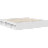  Krevetna konstrukcija Bijelo 200 x 200 cm Čvrsto borovo drvo | shoptok.hr