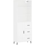 Maison Chic Visoka omara - Komoda - Predalnik bela 69,5x34x180 cm inženirski les, (21720830) | Shoptok.si