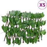  Proširiva rešetka od lažnog lišća grožđa zelena 5 kom 180x20 cm | shoptok.hr