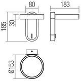  Redo 01-3763 - LED zidno svetilo KEEN LED/6W/230V CRI 90 belo | Eponuda.com