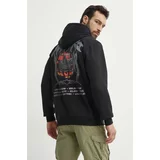 Adidas Bombažen pulover moški, črna barva, s kapuco, IS0203