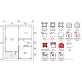 Male kuće Drvena kuća ARLANZON A 626 × 740 cm sa šindrom | shoptok.hr