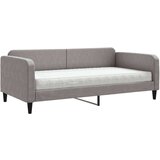 vidaXL Dnevni krevet s madracem smeđesivi 100 x 200 cm od tkanine | shoptok.hr