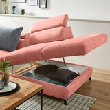 Stylife KOTNA SEDEŽNA GARNITURA, tkanina barve korale | Shoptok.si