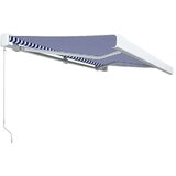  Ročno zložljiva kasetna tenda 450x300 cm modra in bela, (20729101) | Shoptok.si