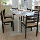 vidaXL blagovaonske stolice od masivnog drva 6 kom smeđe i baršunaste Cijene