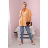 Kesi Apricot cotton shirt with short sleeves | Shoptok.si