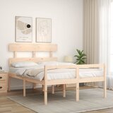  Krevet za starije s uzglavljem 140x190 cm od masivnog drva | shoptok.hr