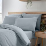 Catherine Lansfield Plava/siva posteljina za krevet za jednu osobu od mikrovlakana 135x200 cm So Soft Easy Iron – | shoptok.hr