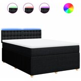 Krevet s oprugama i madracem crni 140x200 cm od tkanine | shoptok.hr