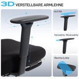  Ergonomska uredska stolica mrežasta tkanina lumbalna potpora nasloni za ruke naslon za glavu | shoptok.hr