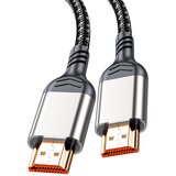 INF Moški HDMI 2.1 kabel 8K 240Hz HDR, najlon pleten, brezkislikni baker Gray 5 m, (5000327332) | Shoptok.si