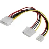tok podaljšek [1x 4-polni električni moški konektor IDE - 1x 4-polni električni ženski konektor IDE, električni ženski konektor floppy] 0.15, (20434003)