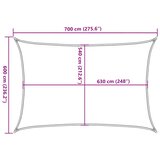  Jedro za zaštitu od sunca 160 g/m² smeđesiva 6 x 7 m HDPE | shoptok.hr
