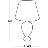  Kolarz 0094.70 - Stona lampa DAMASCO 1xE27/100W/230V | Eponuda.com