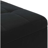  Shranjevalna tabureta z blazino Črna 80 x 80 x 45 cm Žamet, (5000208408) | Shoptok.si