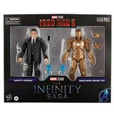 Hasbro Serija Marvel Legends, 2 kompleta igrač akcijskih figur Happy Hogan in Iron Man Mark 21, liki Infinity Saga, vrhunski dizajn, 2 figuri in 5 dodatkov, večbarvno (F0191), (20840003) | Shoptok.si