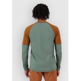 Mons Royale Tarn Merino Bike Wind Long Sleeve Jersey cypress / caramel / black | Shoptok.si