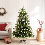  Umjetno božićno drvce s kuglicama 150 cm 150 LED lampica | shoptok.hr