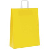  Papirnate vrećice 50 kom s ručkama žute 32x12x42 cm | shoptok.hr