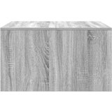 vidaXL Kavna mizica s predali siva sonoma 70,5x70x40 cm | Shoptok.si