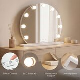  Okruglo toaletno ogledalo s LED rasvjetom Hollywood Gloette InnovaGoods 9 Žarulje | shoptok.hr