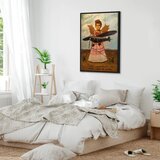  Slika - Frida Kahlo – They Asked for Planes and Got Straw Wings 80x120 U crnom drvenom okviru | shoptok.hr